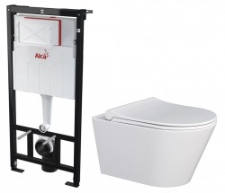 ALCA ALCA Sádromodul - predstenový inštalačný systém bez tlačidla + WC MYJOYS MY1 + SEDADLO (AM101/1120 X MY1)