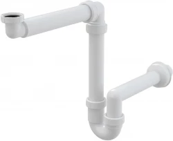 Alcadrain 1 - Alcadrain Priestorovo úsporný umývadlový sifón DN40 s prevlečnou maticou 5/4" A434 (A434)