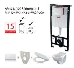 Alcadrain 1 - Alcadrain set 5v1 AM101/1120,M370,M91/sedadlo/misa Sadromodul (AM101-5:1_JIKA)