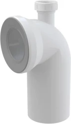 ALCAPLAST - Alca WC pripojovacie koleno s odbočkou bielej 90st. d 110mm odbočka d 40mm Alca Alca A90-90P40 (A90-90P40)