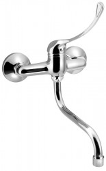 AQUALINE 35 nástenná batéria, lekárska páka, ramienko S, 177, chróm (52147)