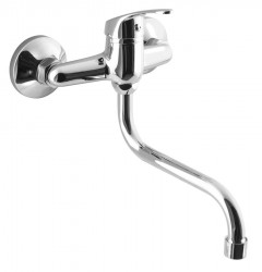 AQUALINE 35 nástenná batéria, ramienko-S, chróm (52146)