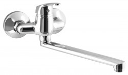 AQUALINE 35 nástenná batéria, rozteč 100, ploché ramienko, chróm (52021)