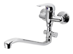 AQUALINE 35 nástěnná umyvadlová/vanová baterie, rozteč 100, chrom (52140)