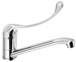 AQUALINE 35 stojánkova drezová batéria, Lekárska páka, chróm (54139)