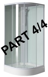 AQUALINE - AIGO hliníkový rohový profil, sprchová batéria, časť 4/4 (YB93-4)