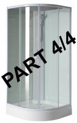 AQUALINE - AIGO hliníkový rohový profil, sprchová batéria, komponent 4/4 (YB93-4)