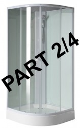 AQUALINE - AIGO zadné mliečne sklo, komponent 2/4 (YB93-2)