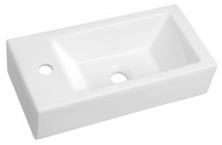 AQUALINE - ALMA keramické umývadlo, 50x24,5 cm, biela (HF090)