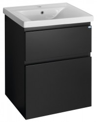 AQUALINE - ALTAIR umývadlová skrinka 57x72,5x45cm, čierna mat (AI660)