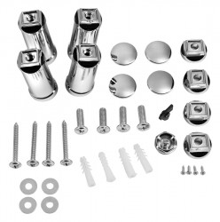 AQUALINE - ALYA montážne uchytenie pre oblé teleso, chróm (ND1110-099)