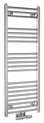 AQUALINE - ALYA vykurovacie teleso rovné 400x1188, stredové pripojenie, chróm (LLS308)