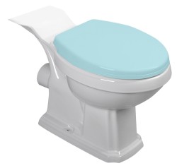 AQUALINE - ANTIK WC kombi misa, 35x72cm, zadný odpad, biela (AK107-432)