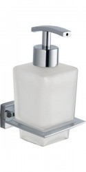 AQUALINE - APOLLO dávkovač mydla 200ml, mliečne sklo, chróm (1416-19)