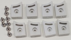 AQUALINE - ARLEN ALAIN set 4 horných a 4 spodných dorazov pre pojazdy (NDBTRD6)