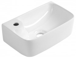 AQUALINE - BELLE keramické umývadlo 36x22cm, biela (NP365)