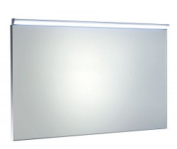 AQUALINE - BORA zrkadlo v ráme 1000x600 s LED osvetlením a s prepínačom, chróm (AL716)