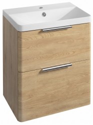 AQUALINE - DENEB umývadlová skrinka 50,5x55x34,5cm, dub emporio (DN354)
