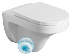 AQUALINE - DENICA závesná WC misa, Vortex Rimless, 36x52cm, biela (PS8512)