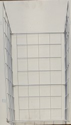 AQUALINE - Drôtený kôš na prádlo, 410x490x290, chróm (NDZOJA-50)