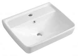 AQUALINE - DURU keramické umývadlo 50x40cm, biela (TU0350)