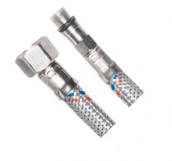 AQUALINE - Flexibilná nerezová hadica M10x3/8