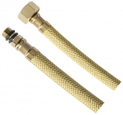 AQUALINE - Flexibilná nerezová hadica M10x3/8