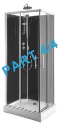 AQUALINE - GRANVIK sprchovací box časť 4/4 rohový profil (17-020-09-12-00)