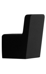 AQUALINE - Háčik hranatý, čierná mat (UN82025B)