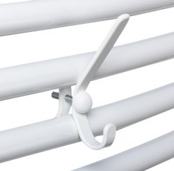 AQUALINE - Háčik na vykurovacie teleso, biela (2602S)