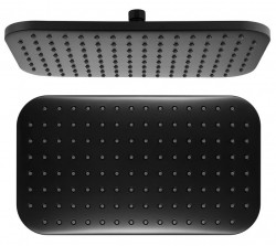 AQUALINE - Hlavová sprcha, 200x350, ABS/čierna mat (SC296)