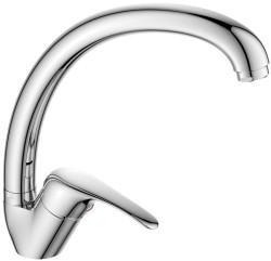 AQUALINE - KASIOPEA 35 stojánková dřezová baterie, vysoké ramínko, chrom (1107-65)