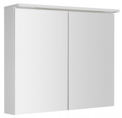 AQUALINE - KAWA STRIP Galérka s LED osvetlením 80x70x22cm, biela (WGL80S)
