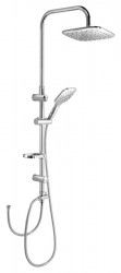 AQUALINE - KERA sprchový stĺp s pripojením na batériu, chróm (SL430)