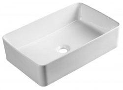 AQUALINE - Keramické umývadlo na dosku 54x33cm, biela (54331)