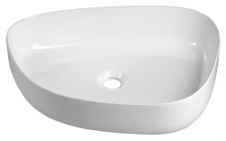 AQUALINE - Keramické umývadlo na dosku, 55x42cm, biela (55421)