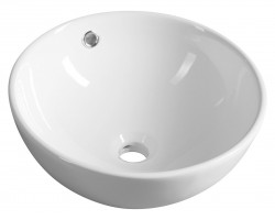 AQUALINE - Keramické umývadlo na dosku Ø 38 cm, biela (38171)