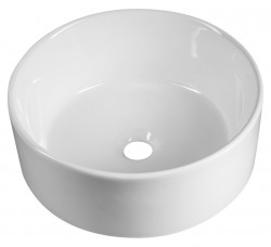 AQUALINE - Keramické umývadlo na dosku, priemer 40cm, biela (40150)