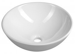 AQUALINE - Keramické umývadlo na dosku, priemer 40cm, biela (40155)