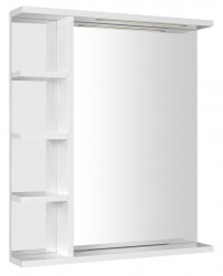 AQUALINE - KORIN STRIP zrkadlo s LED osvetlením a poličkami 60x70x12cm (KO370S)