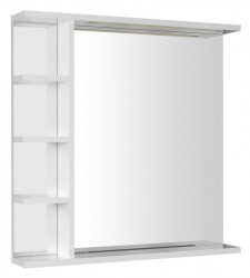 AQUALINE - KORIN STRIP zrkadlo s LED osvetlením a poličkami 70x70x12cm (KO360S)