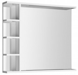 AQUALINE - KORIN STRIP zrkadlo s LED osvetlením a poličkami 80x70x12cm (KO350S)