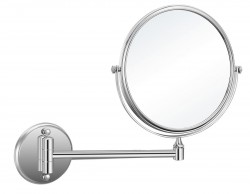 AQUALINE - Kozmetické zrkadlo závesné, Ø 200mm, chróm (HY1408)