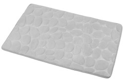 AQUALINE - Kúpeľňová predložka, 50x80cm, 100% mikrovlákno, protišmyk, sivá (KA1141)