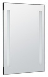 AQUALINE - LED podsvietené zrkadlo 50x70cm, gombíkový vypínač (ATH5)