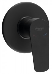 AQUALINE - LOTTA podomietková sprchová batéria, 1 výstup, čierna mat (LT741B)