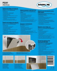 AQUALINE - Magnetické dvierka pod obklady 200x250  (PD201)