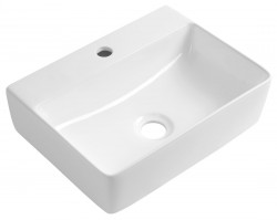 AQUALINE - MERCY keramické umývadlo 40x30cm, biela (NP422)