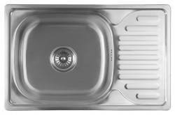 AQUALINE - Nerezový drez s odkvapom 66x18x42cm (AQ6642B)