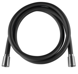 AQUALINE - NOPEL plastová sprchová hadica, 150cm, čierna mat (11076)